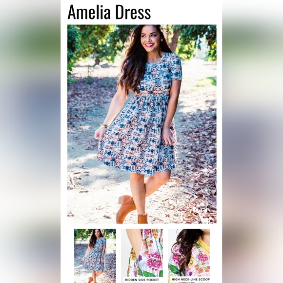 Floral Print LLR Amelia Dress - Picture 5 of 6